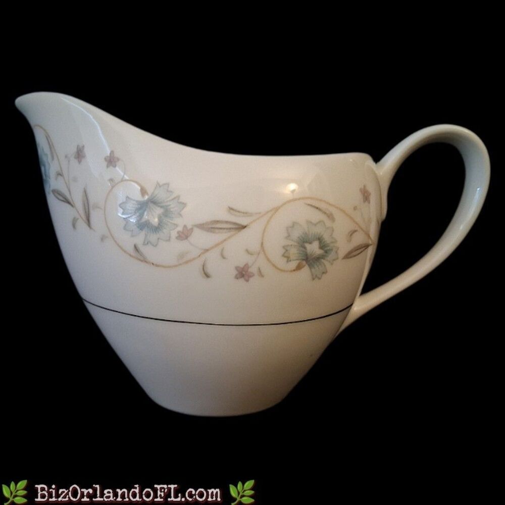 Vintage Creamer by Fine China of Japan in English Garden (Platinum) Pattern